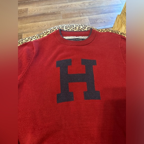 Tommy Hilfiger Crew Neck Sweater Men's Size M Big H - Picture 3 of 5